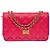 Bolsa CHANEL Wallet on Chain em Couro Rosa - 103723 - vista 2