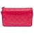 Bolsa CHANEL Wallet on Chain em Couro Rosa - 103723 - vista 3