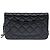 Borsa CHANEL Wallet on Chain in Pelle Nera - 103733 Nero - vista 3