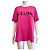 Céline Camiseta Celine Paris Logo Rosa