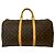 Borsa Boston Louis Vuitton Vintage Keepall 50 Monogram Leather Marrone - vista 3