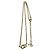 Collana Christian Dior con motivo logo CD placcata oro D'oro