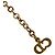 Collana Christian Dior con motivo logo CD placcata oro D'oro - vista 3