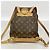Zaino Louis Vuitton Monogram Montsouris MM Marrone - vista 12