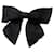 Accessorio per capelli fiocco Chanel in seta nero  - vista 1