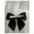 Accessorio per capelli fiocco Chanel in seta nero  - vista 4