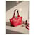 Sac cabas Valentino Garavani Rockstud en cuir petit, rouge  - vue 2