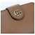 Bamboo Cartera bi-fold Gucci de cuero marrón con detalles de bambú Castaño - vista 6