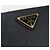 Saffiano Prada Bi-Fold Wallet aus schwarzem Kalbsleder - Ansicht 5