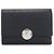 Cartera tríptico de piel de grano negro Loewe