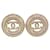 Chanel Coco Mark Gold Stud Earrings Golden  - view 1