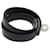 Hermès Pulseira Kelly Double Tour em couro HERMES Preto Prata  - vista 3