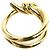 Tiffany & Co. 18K Gelbgold Knoten Doppelreihen Ring - Ansicht 4