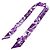 Lenço Louis Vuitton Bandeau BB LV Star Sign Sagittarius Roxo - vista 2