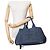 Prada Jeans in denim blu Avio Borsa tote Canapa con stampa logo - vista 2