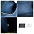 Prada Jeans in denim blu Avio Borsa tote Canapa con stampa logo - vista 6