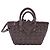 First Balenciaga Borsa Tote Cesto da Bistro in Vimini Intrecciati Taupe, Borsa a Spalla