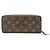 Louis Vuitton Cartera Monogram Clemence Long Wallet Fuchsia Castaño - vista 2