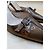 Décolleté slingback Louis Vuitton in vernice marrone - vista 2