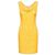 Prada Vintage Seiden-Shift-Kleid mit abstraktem geometrischem Print IT 44 Gelb