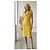 Prada Vintage Seiden-Shift-Kleid mit abstraktem geometrischem Print IT 44 Gelb - Ansicht 2