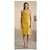 Prada Vintage Seiden-Shift-Kleid mit abstraktem geometrischem Print IT 44 Gelb - Ansicht 9