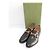 Gucci Webline Leder Loafer Pumps Schwarz