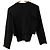 Autre Marque N. Natural Beauty Basic Rippstrick-Ensemble Cardigan Schwarz - Ansicht 3
