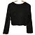 Autre Marque N. Natural Beauty Basic Rippstrick-Ensemble Cardigan Schwarz - Ansicht 4