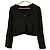 Autre Marque N. Natural Beauty Basic Rippstrick-Ensemble Cardigan Schwarz - Ansicht 5