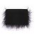 Autre Marque Clutch nera effetto pelliccia Nero - vista 2