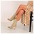 Stivaletti con lacci in mesh e pelle beige Giuseppe Zanotti Taglia 36 - vista 2