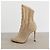 Stivaletti con lacci in mesh e pelle beige Giuseppe Zanotti Taglia 36 - vista 9