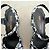 Sandali con zeppa platform in pelle con stampa di stelle Saint Laurent Nero Bianco - vista 5