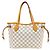 Borsa Tote Louis Vuitton Neverfull PM Damier Azur Bianco Blu Multicolore - vista 3