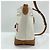 Borsa a tracolla Gucci Lido Collection Logo Print Beige - vista 3