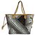 Borsa Tote Louis Vuitton x Yayoi Kusama Neverfull MM Bianco Monogramma