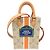 Borsa a mano Louis Vuitton Petite Sac Plat da donna Rosso Beige