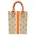 Borsa a mano Louis Vuitton Petite Sac Plat da donna Rosso Beige - vista 2