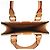 Borsa a mano Louis Vuitton Petite Sac Plat da donna Rosso Beige - vista 6