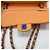 Borsa a Spalla Chanel Matelassé 25 Double Flap Arancione - vista 11