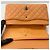 Borsa a Spalla Chanel Matelassé 25 Double Flap Arancione - vista 12