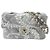 Borsa a tracolla Chanel Coco Beach 23 in tela grigia Marrone