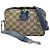 Borsa a tracolla Gucci con ricamo serpente marrone
