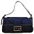 Borsa a secchiello Fendi Mamma in Denim Navy Blu navy