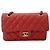 Borsa a Spalla Chanel Matelassé 23 Double Flap Arancione