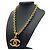 Collana Chanel Coco Mark in lava con placcatura in oro D'oro - vista 3