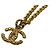Collana Chanel Coco Mark in lava con placcatura in oro D'oro - vista 4