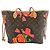 Borsa Tote Louis Vuitton Neverfull MM Marrone - vista 3