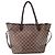 Borsa Tote Louis Vuitton Neverfull Marrone